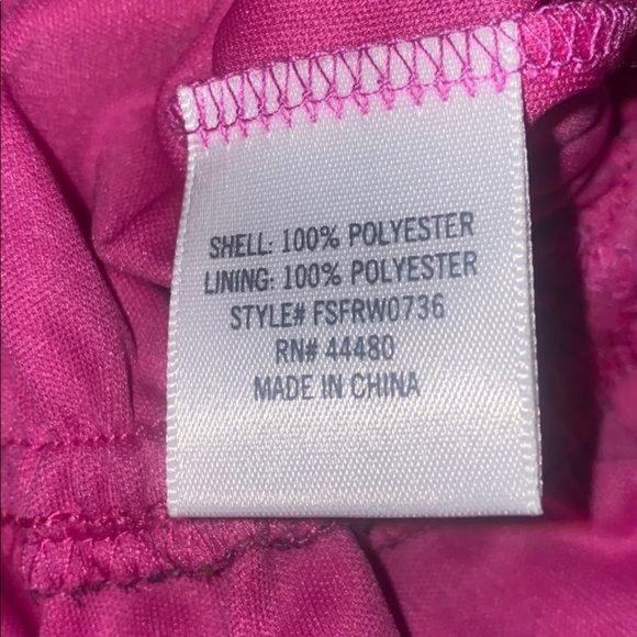 Francesca's miami Patterned Romper Pink Magenta XS Womens Ruffle Shorts Summer - Picture 4 of 5